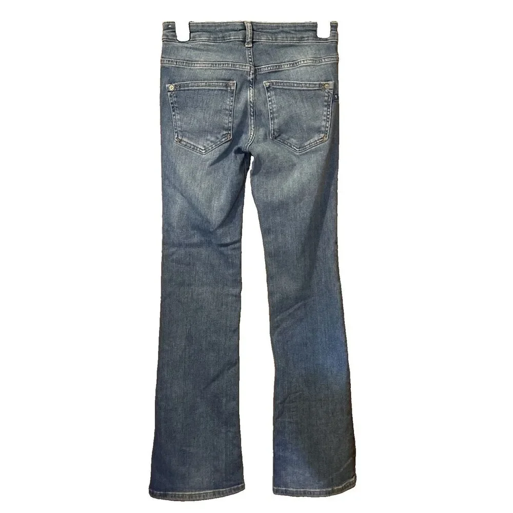 Anthropologie Pilcro The Demilune Boot Flare Bootcut Jeans Light Wash Size 25